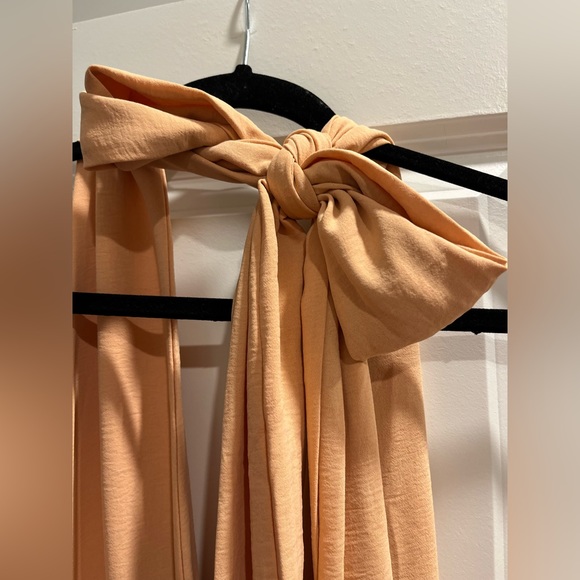 NWT Parisian multi-way tie peach Jumpsuit OS fits M-XL - Picture 7 of 14